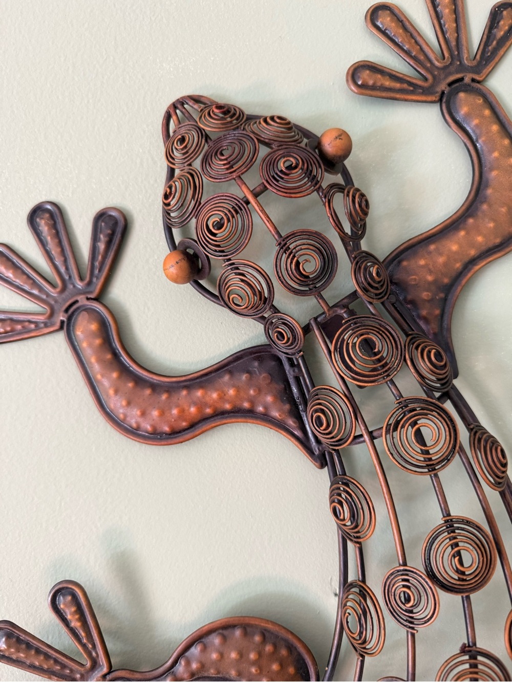 Metal Gecko Wall Decor
